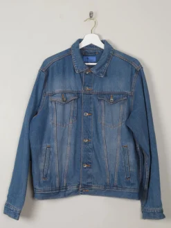 Men's Vintage Trucker Style Denim Jacket M