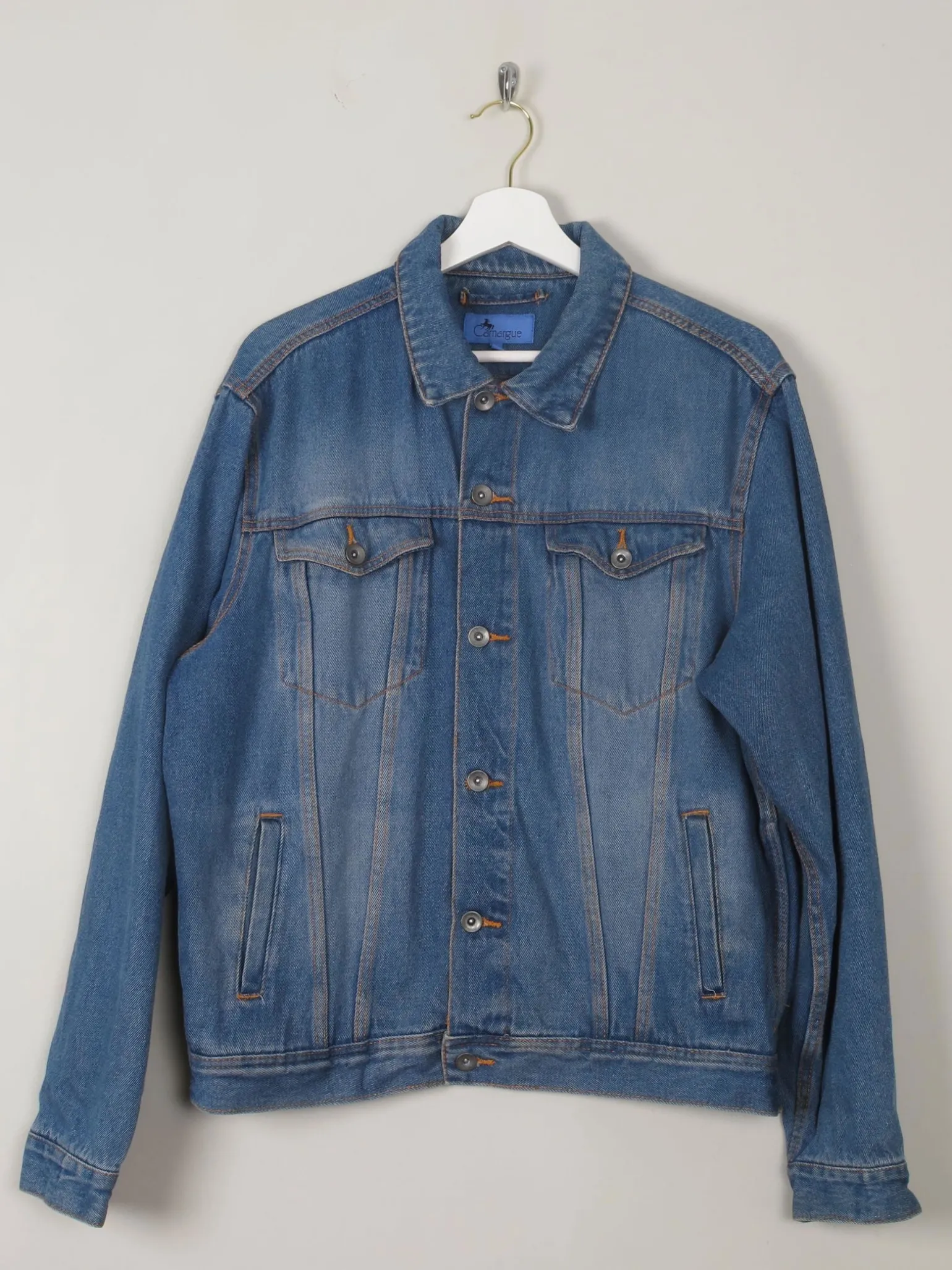 Men's Vintage Trucker Style Denim Jacket M