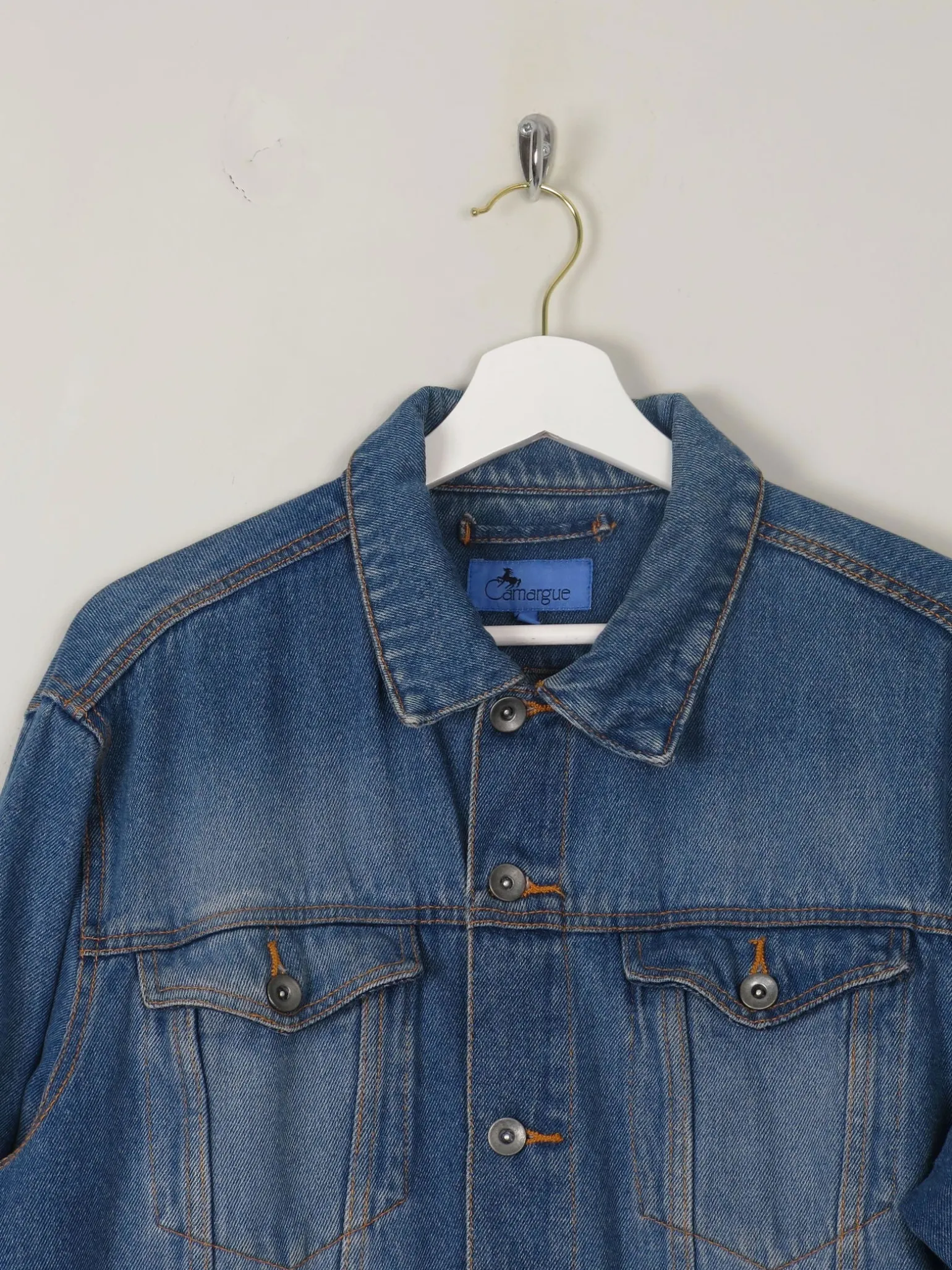 Men's Vintage Trucker Style Denim Jacket M