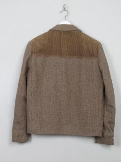 Men's Vintage Tweed 70s Zip Jacket M