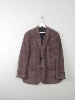Men's Vintage Velvet Jacket With Print 46" /Large