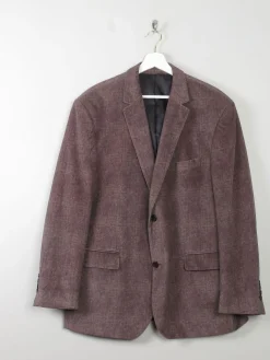 Men's Vintage Velvet Jacket With Print 46" /Large