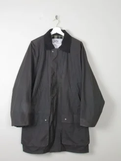 Men's Vintage Wax Jacket Black  XL