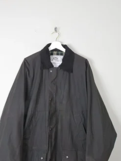 Men's Vintage Wax Jacket Black  XL
