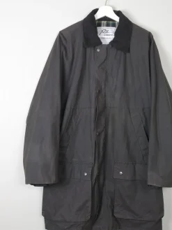 Men's Vintage Wax Jacket Black  XL