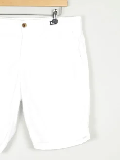 Men's Vintage White Cotton Tommy Hilfiger Shorts 34"W