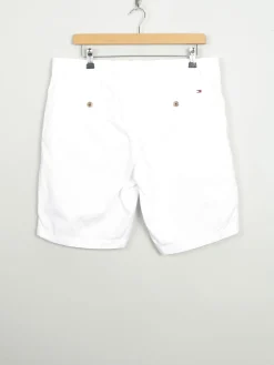 Men's Vintage White Cotton Tommy Hilfiger Shorts 34