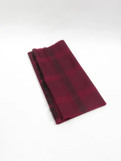 Men's Vintage Wine & Black Scarf