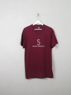 Men's Vintage Wine T- Shirt L