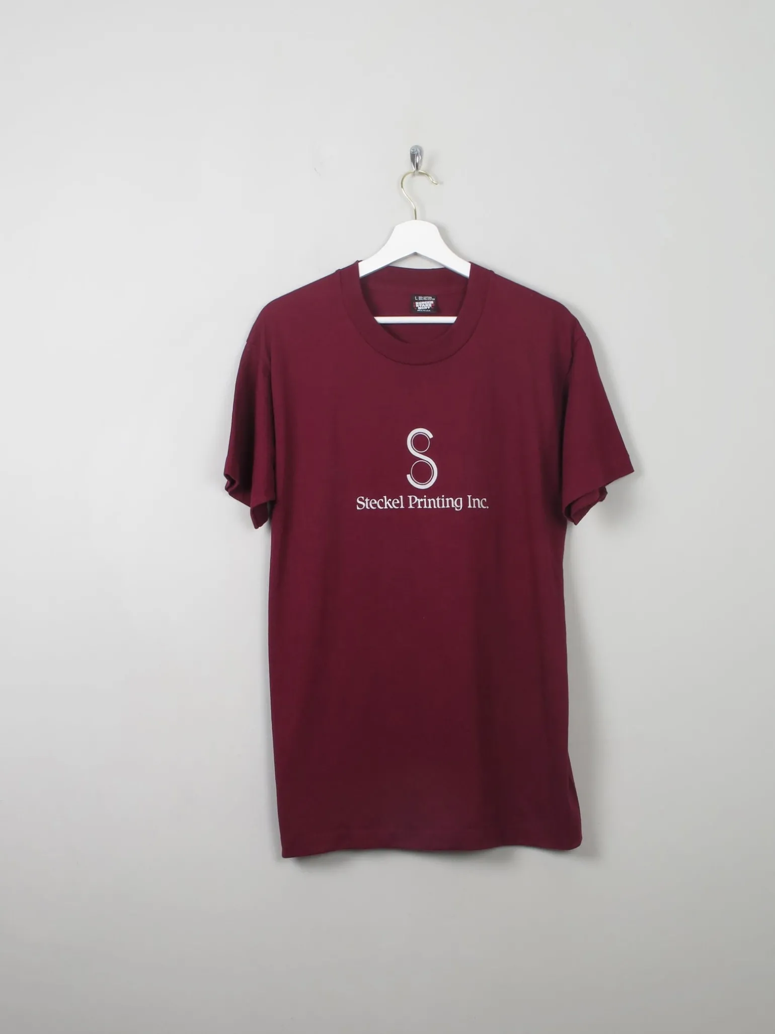 Men's Vintage Wine T- Shirt L