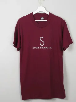 Men's Vintage Wine T- Shirt L
