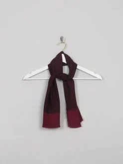 Men's Vintage Wine Wool Scarf