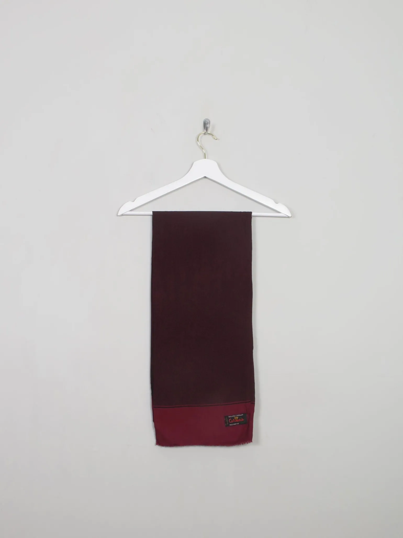 Men's Vintage Wine Wool Scarf