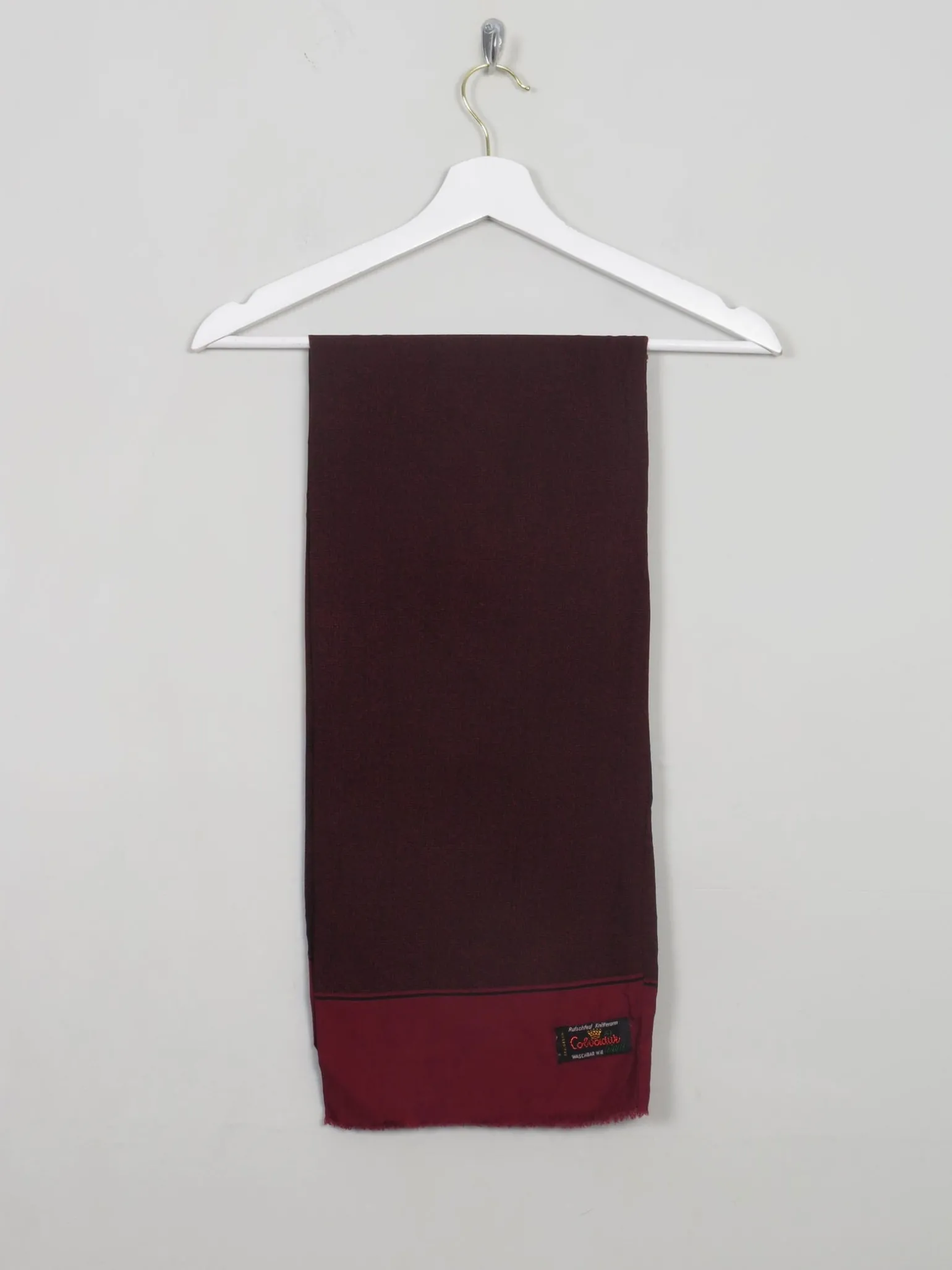 Men's Vintage Wine Wool Scarf