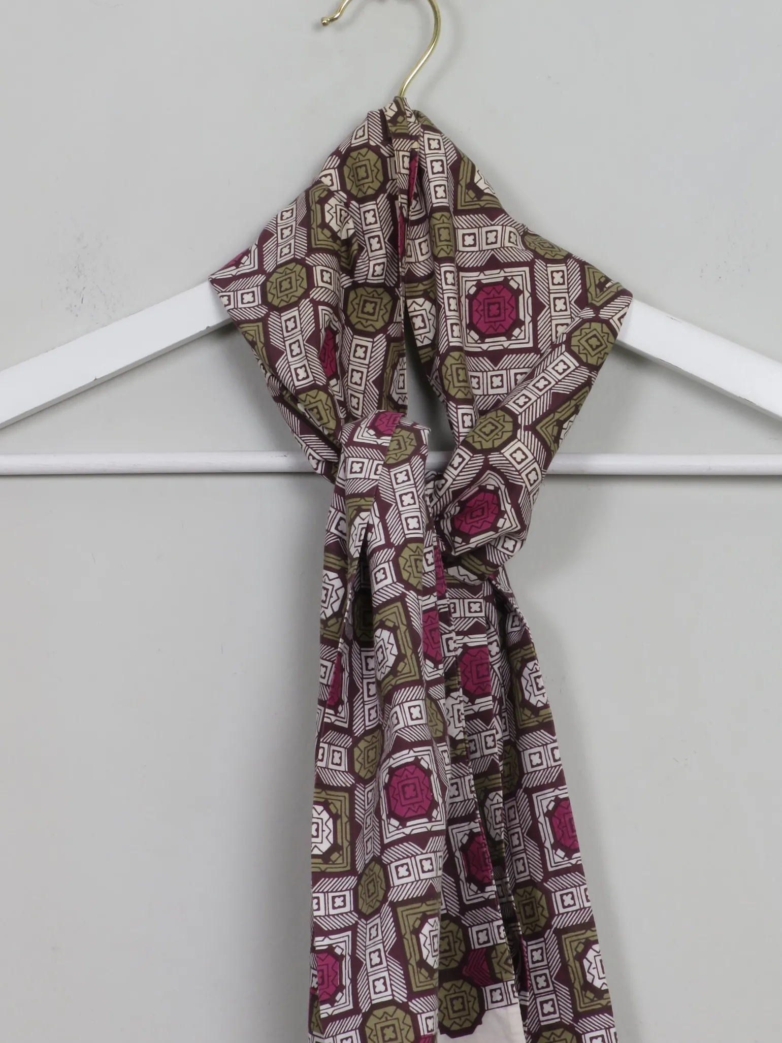 Men's Vintage Wool & Silk Cravat Style Scarf