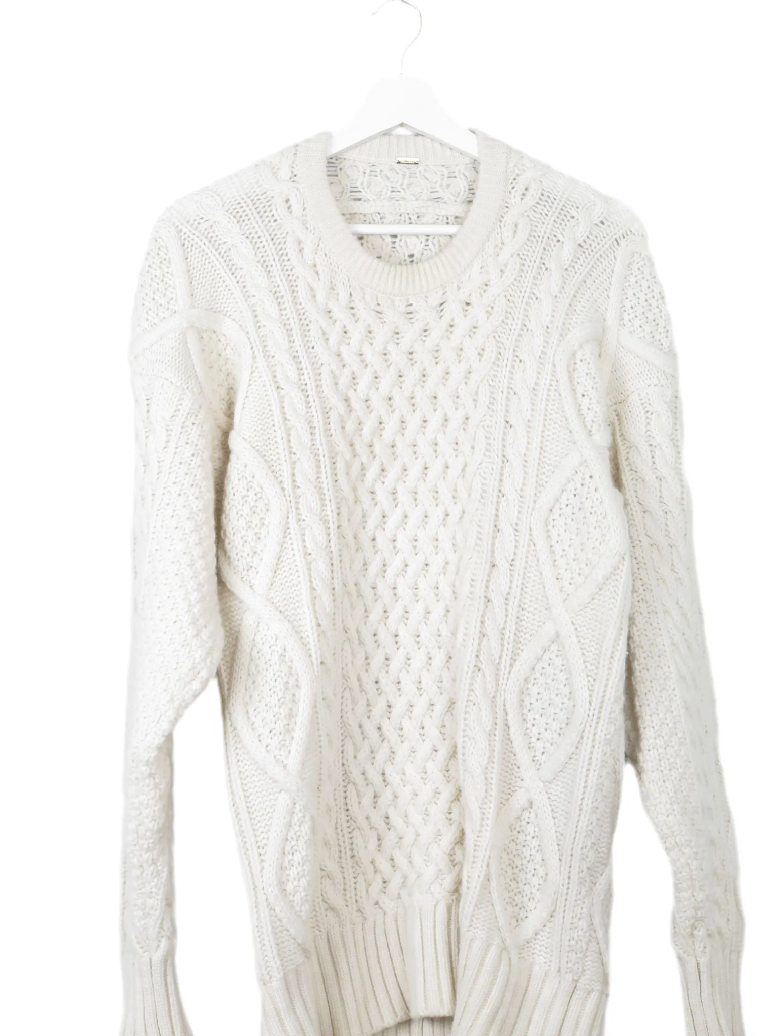 Men's Vintage Wool Aran Jumper L