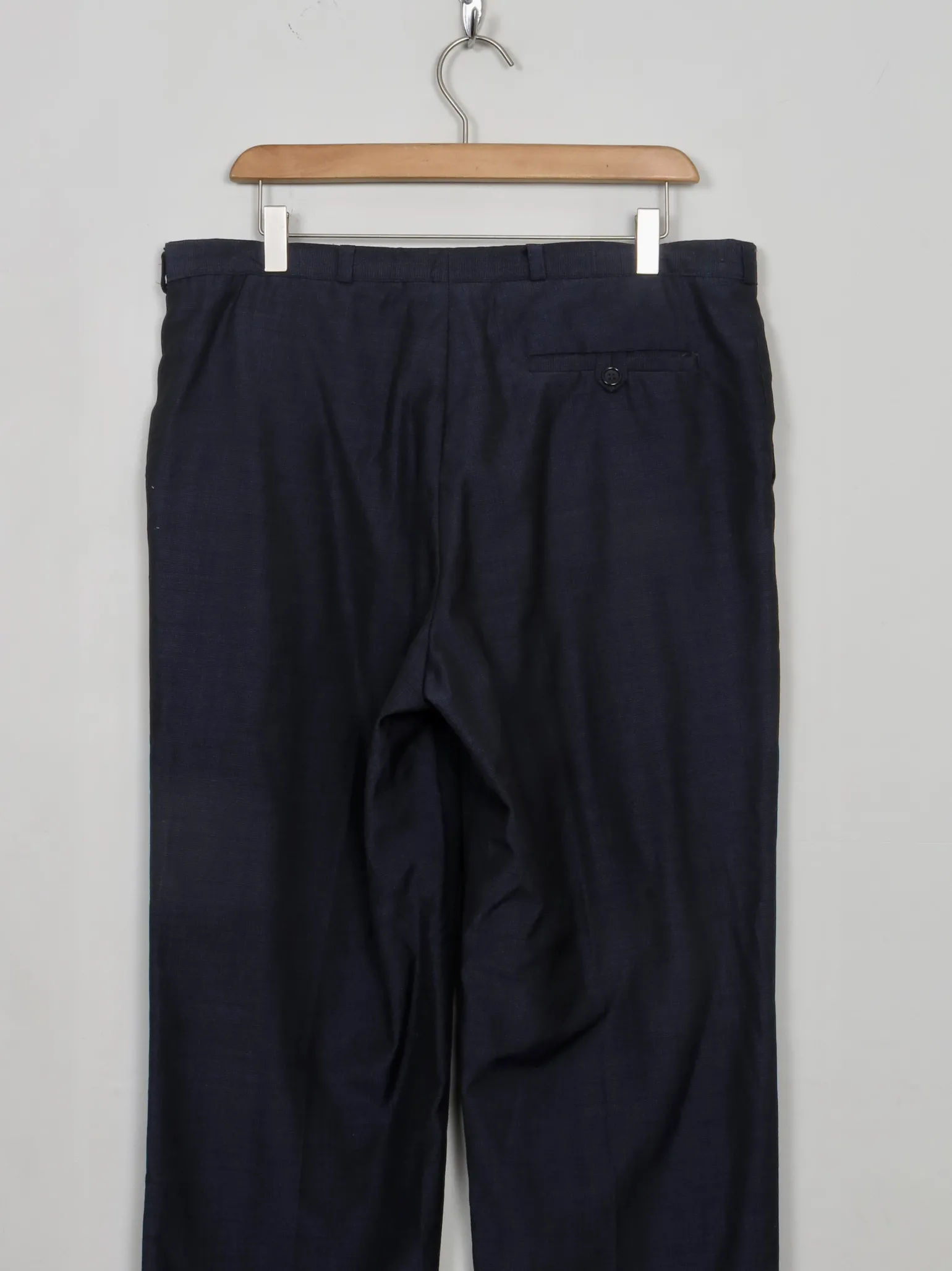 Men's Vintage Wool Blue Trousers 34/31