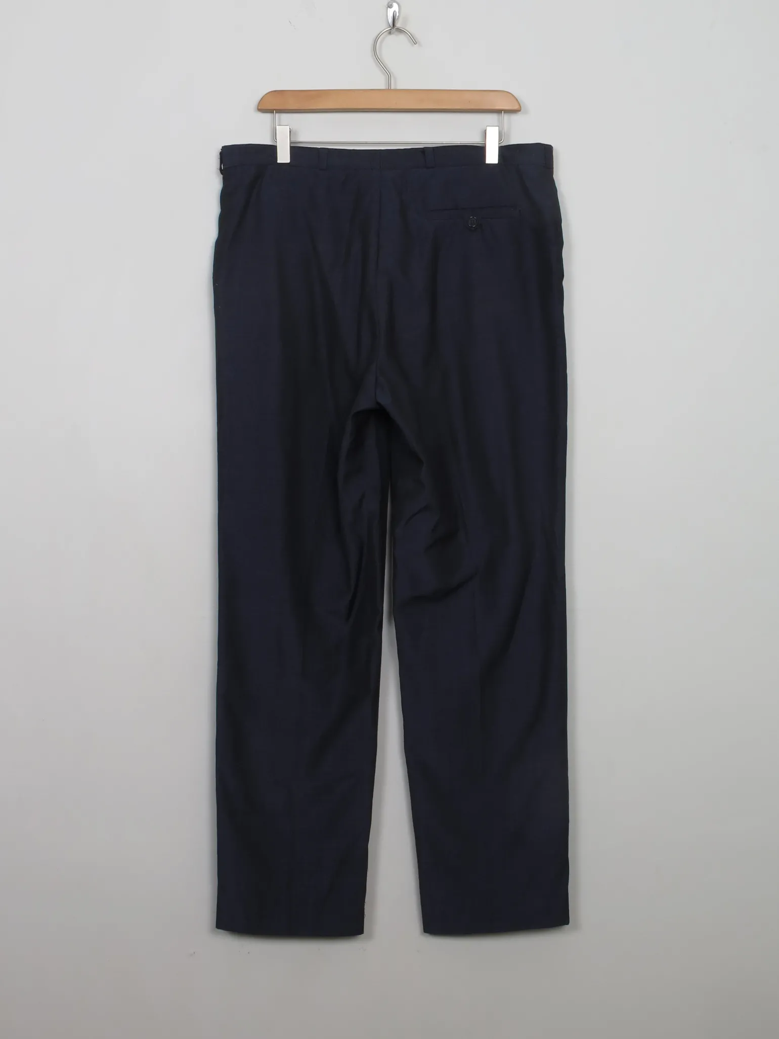 Men's Vintage Wool Blue Trousers 34/31