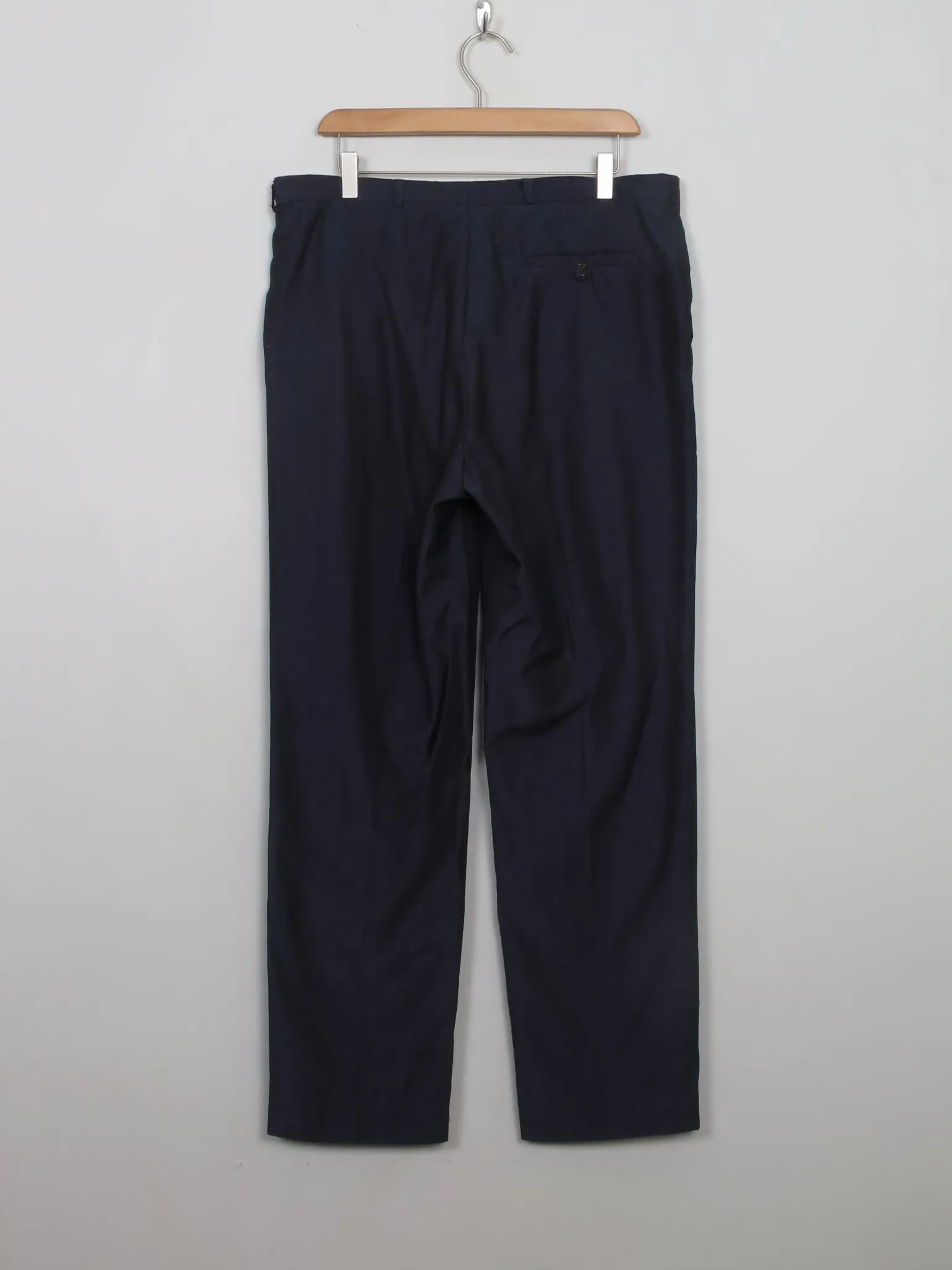Men's Vintage Wool Blue Trousers 34/31
