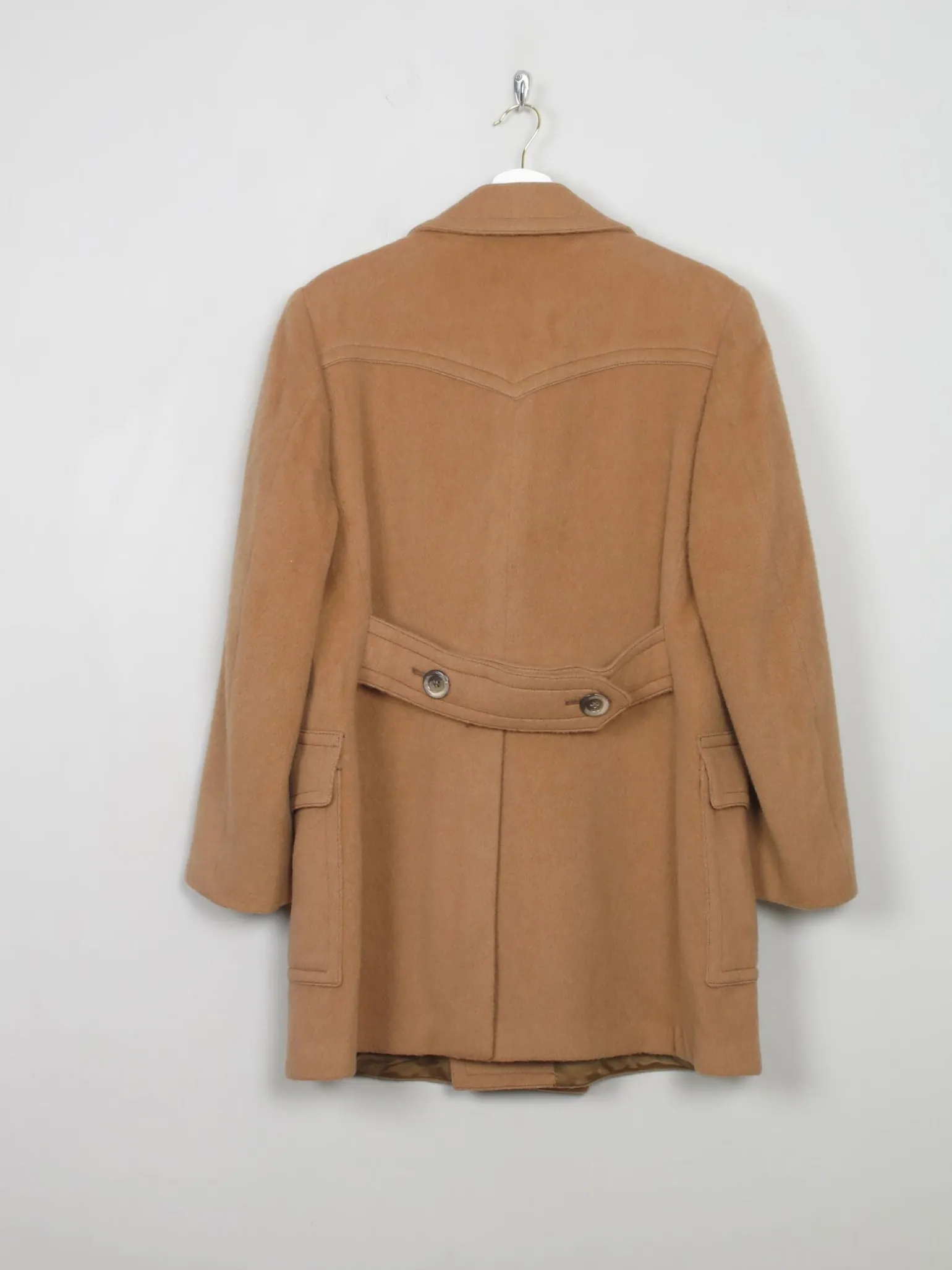 Men's Vintage Wool Camel Short Coat 38"