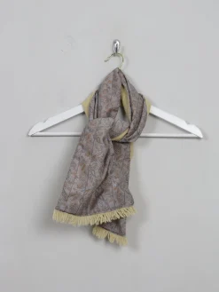 Men's Vintage Wool Paisley Scarf