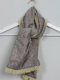Men's Vintage Wool Paisley Scarf