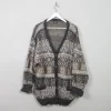 Men's Vintage Wool Patterned Cardigan L/XL