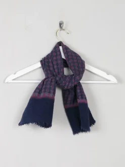 Men's Vintage Wool Patterned Scarf