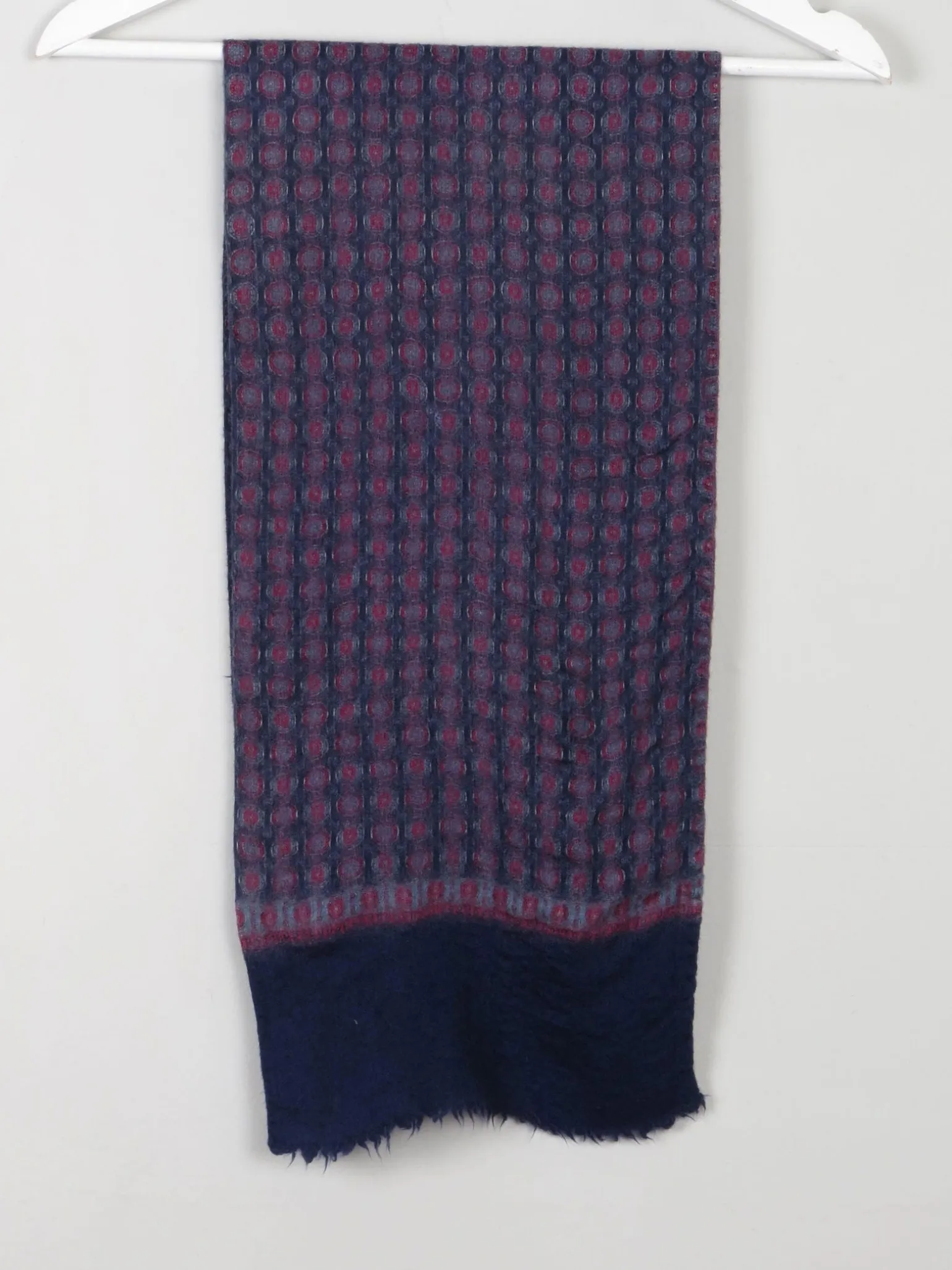 Men's Vintage Wool Patterned Scarf