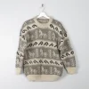 Men's Vintage Wool Printed Jumper M