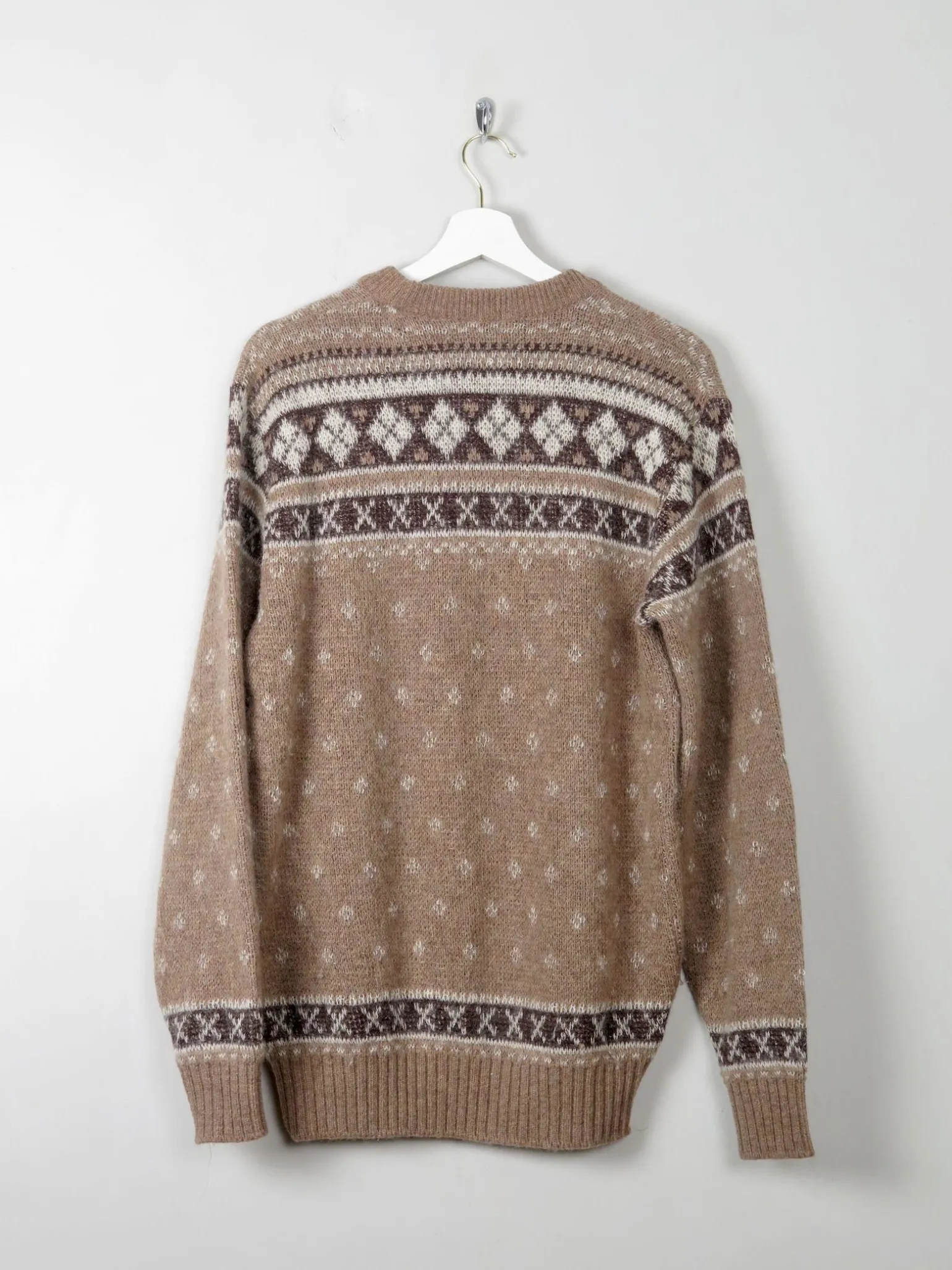 Men's Vintage Wool Printed Jumper L