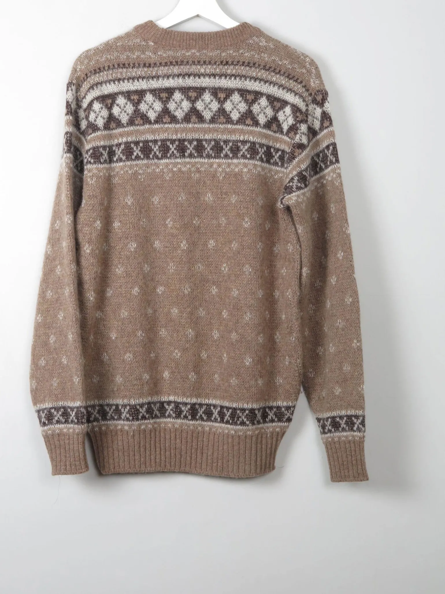 Men's Vintage Wool Printed Jumper L