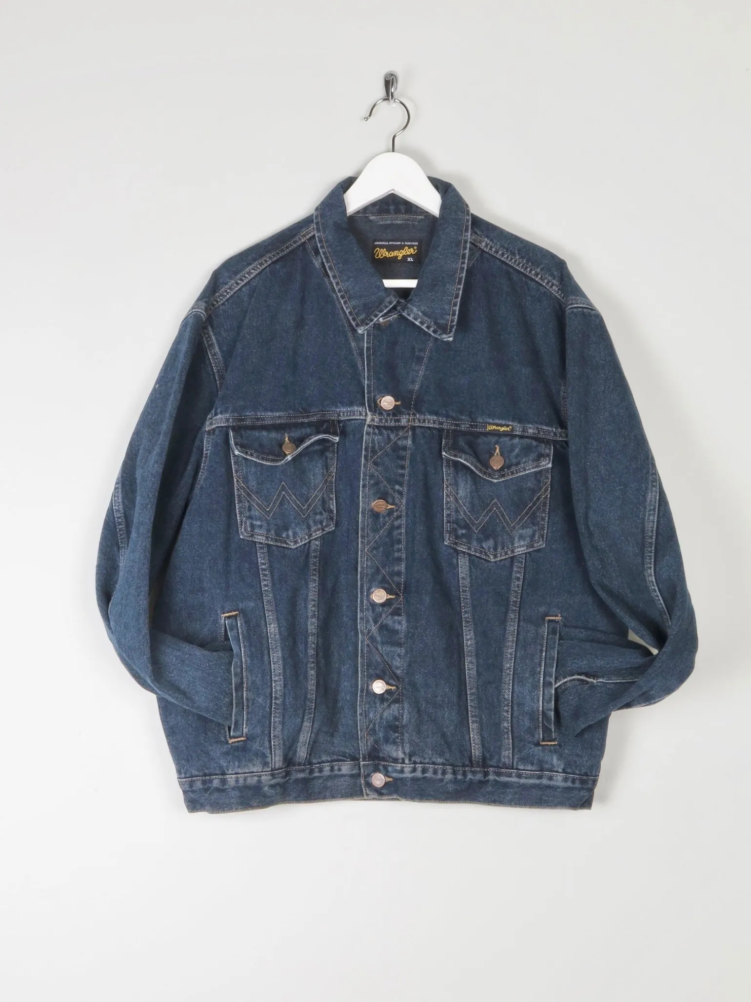 Men’s Vintage Wrangler Blue Oversized Denim Jacket L