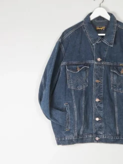 Men’s Vintage Wrangler Blue Oversized Denim Jacket L