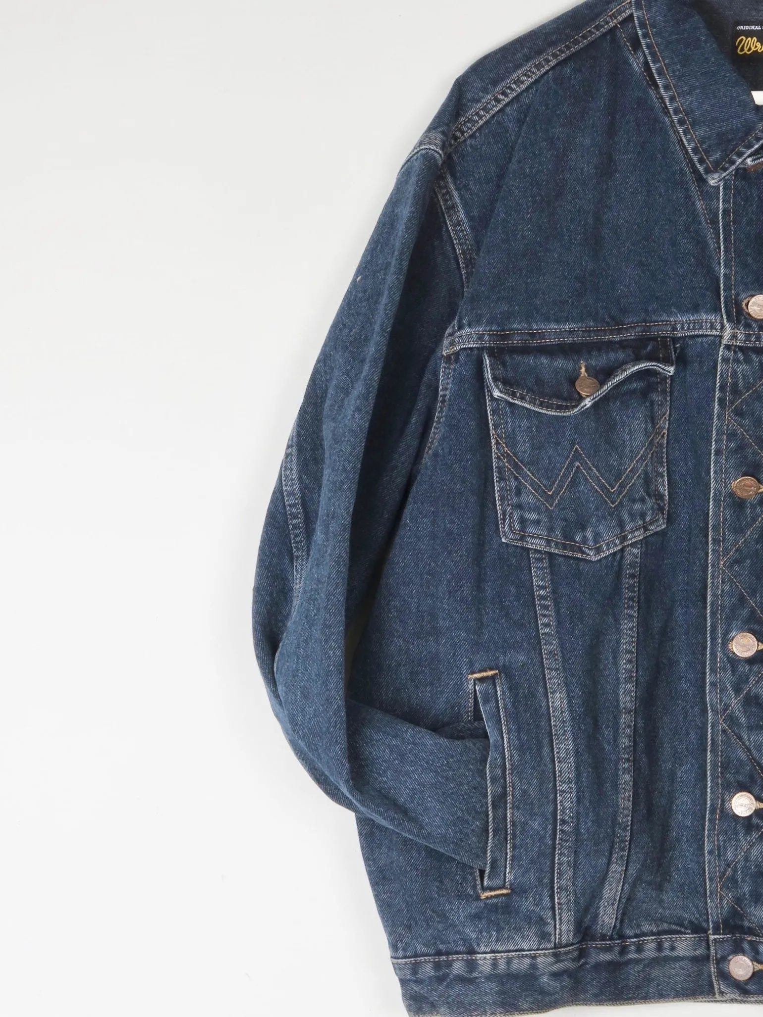 Men’s Vintage Wrangler Blue Oversized Denim Jacket L