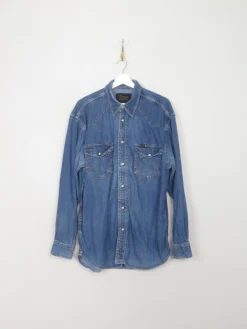 Men's Vintage Wrangler Denim Shirt L