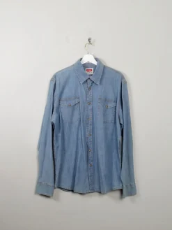 Men's Vintage Wrangler Denim Shirt L