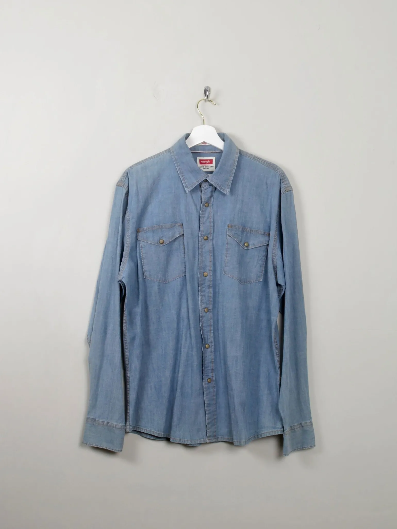 Men's Vintage Wrangler Denim Shirt L