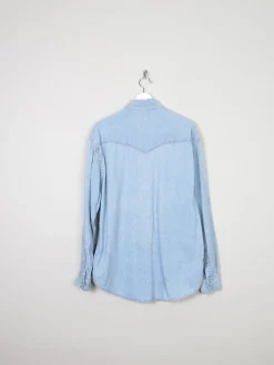 Men's Vintage Wrangler Denim Shirt Relaxed Fit M