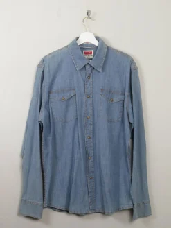 Men's Vintage Wrangler Denim Shirt L