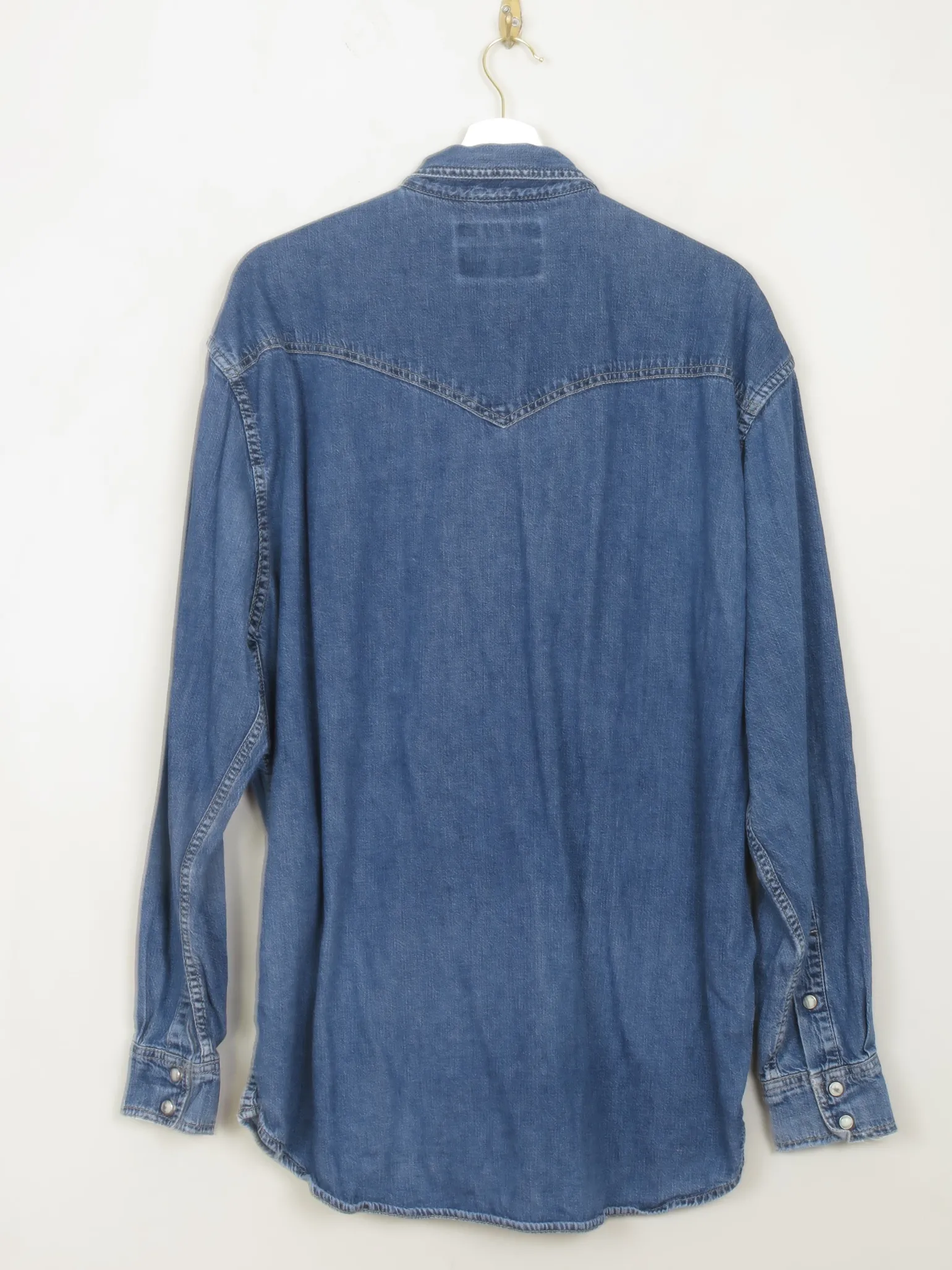 Men's Vintage Wrangler Denim Shirt L