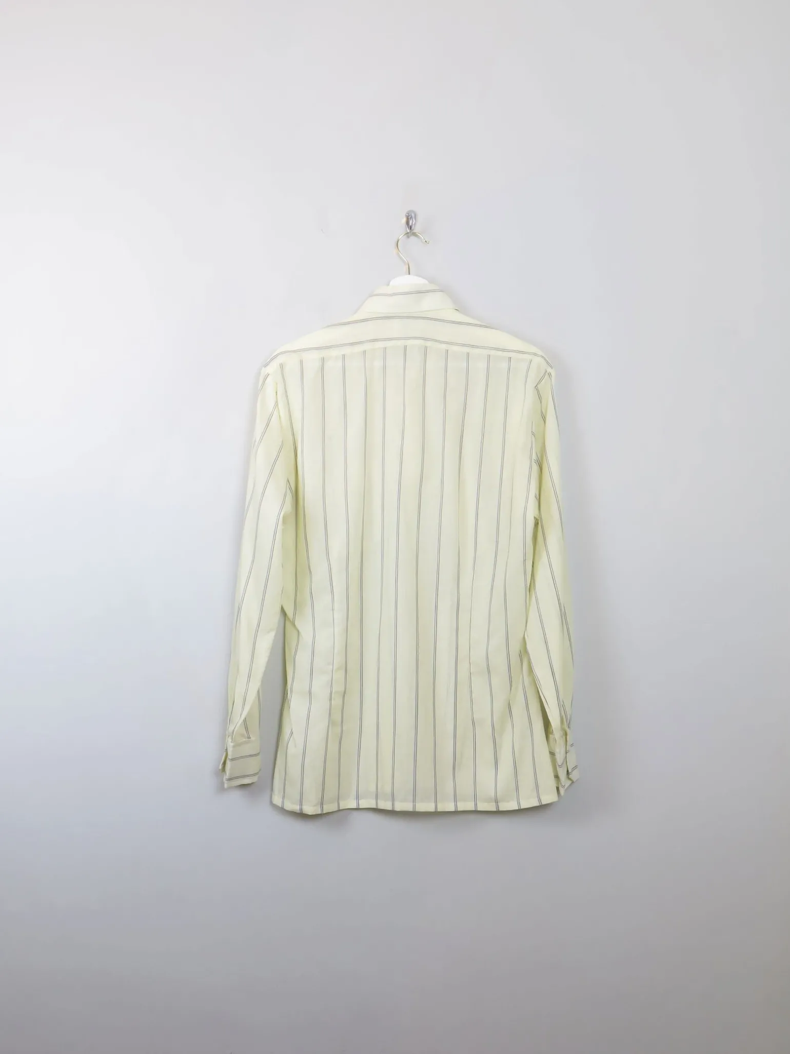Men's Vintage Yellow Striped Shirt S/M