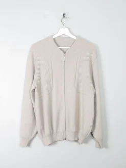 Mens Vintage Zip Up Cardigan M