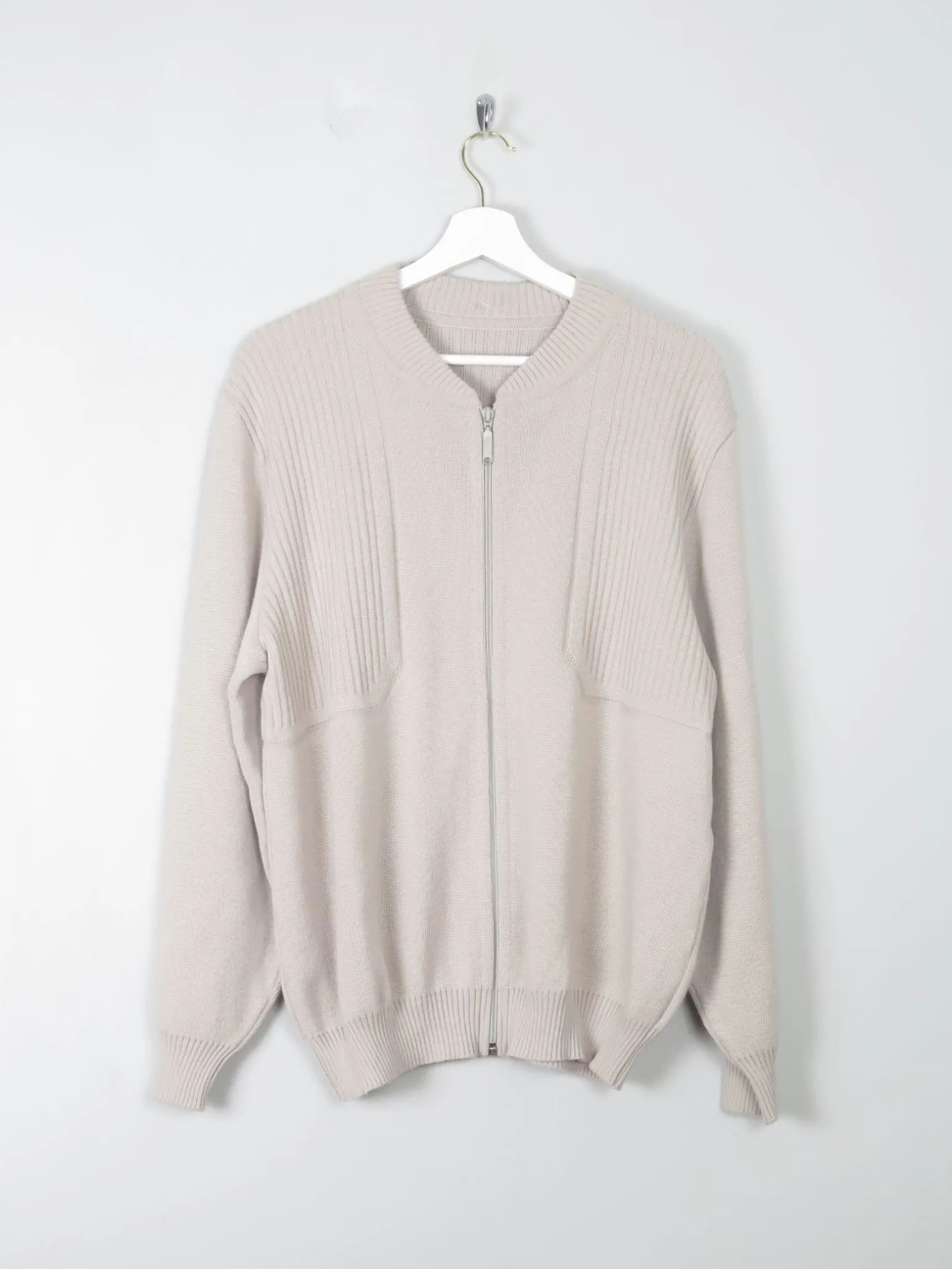 Mens Vintage Zip Up Cardigan M