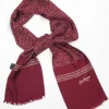 Men's Wine Silk Vintage Cravat Jacques Rousseau Scarf