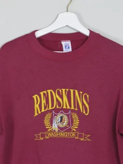 Men's Wine Vintage Embroidered  Logo Sweatshirt S/M