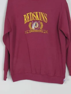 Men's Wine Vintage Embroidered  Logo Sweatshirt S/M