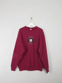 Men's Wine Vintage Sullivan College Sweatshirt L/XL