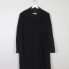 Men’s Wool Dark Grey Vintage Cashmere Coat 46" L/XL