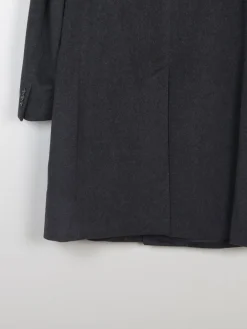 Men’s Wool Dark Grey Vintage Cashmere Coat 46